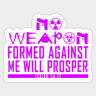 No Weapon Formed (Purple) Sticker